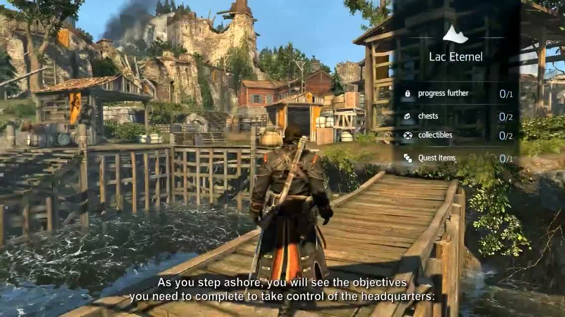 Assassin’s Creed Rogue - River Valley Land Gameplay