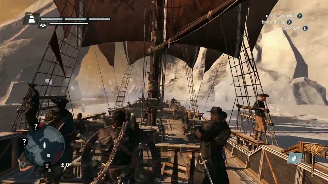 Assassin’s Creed Rogue - Arctic Naval Gameplay