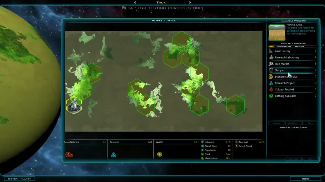 Galactic Civilizations 3 — игровой процесс бета-версии