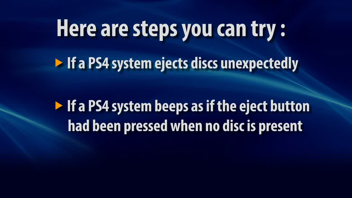 PS4 Unexpected Disc Eject