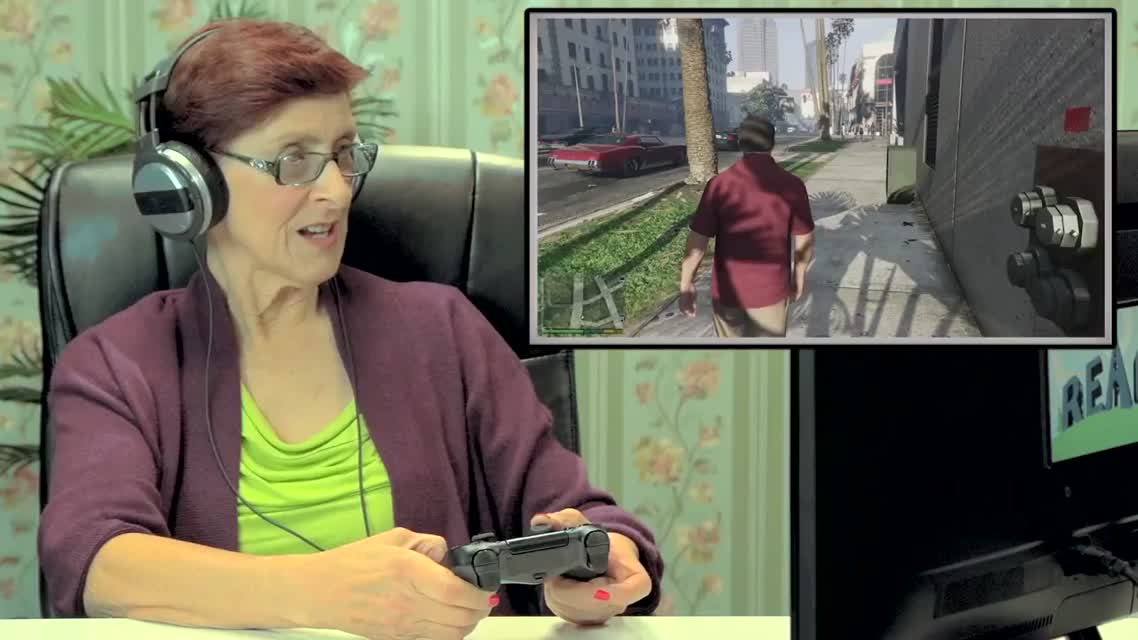 Старики играют в GTA 5