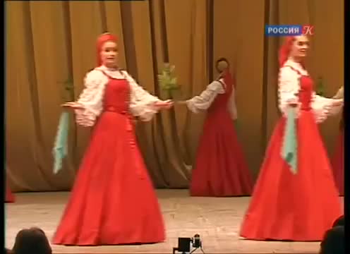 "Плывущий шаг". Русский народный танец "Берёзка".
