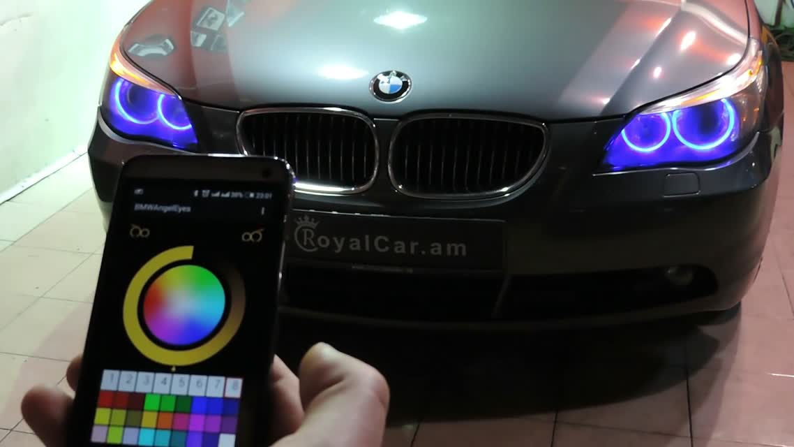 BMW color changing angel eyes, headlights_Full-HD