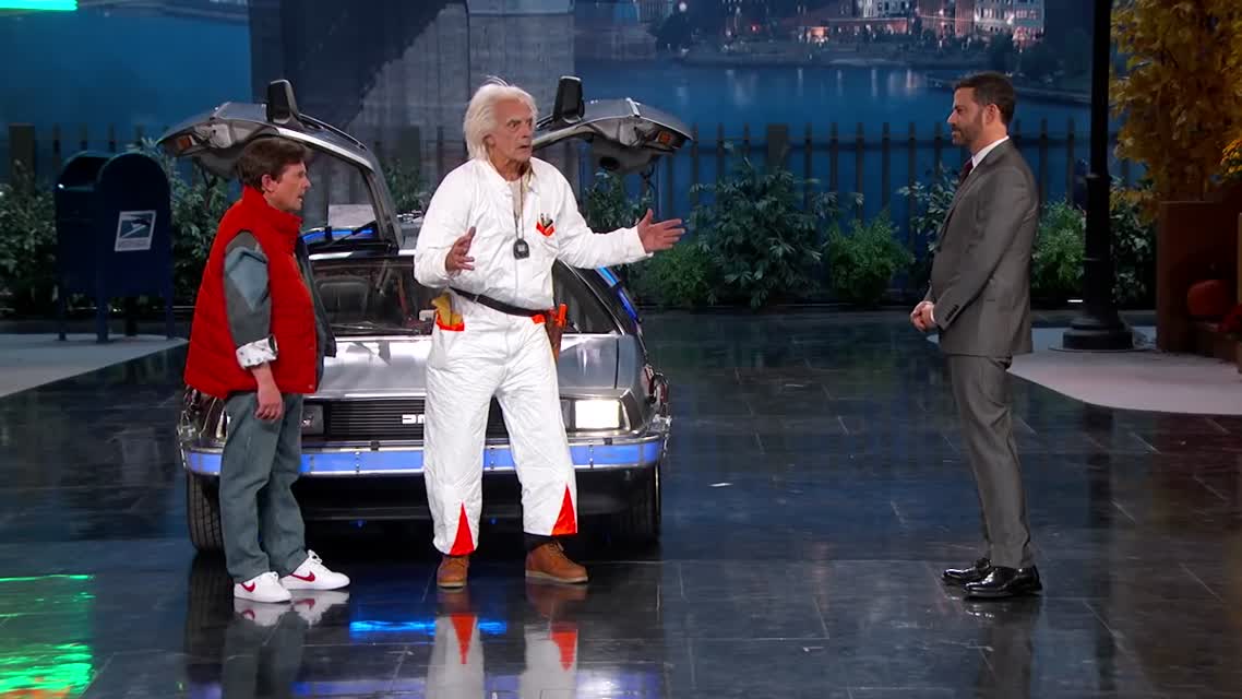 Marty McFly & Doc Brown Visit Jimmy Kimmel Live