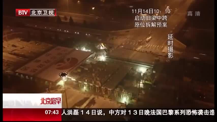 Реконструкция моста в Пекине за 43 часа