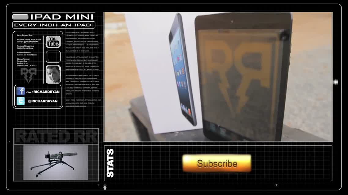 iPad Mini vs Minigun - Tech Assassin - RatedRR - iPad Mini