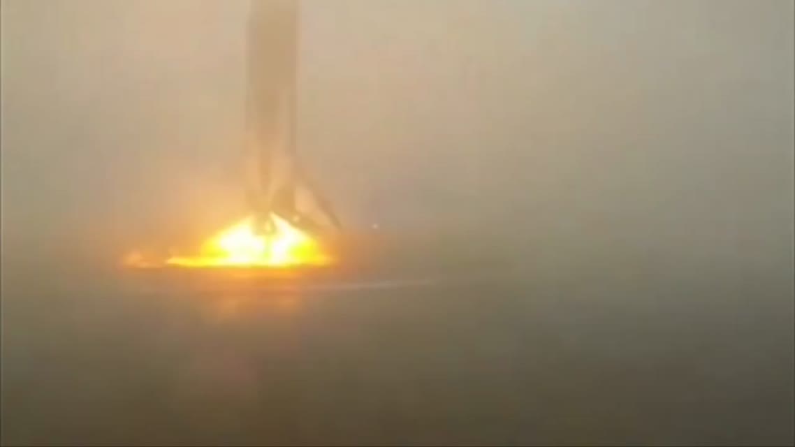 Ракета Фалькон 9 взорвалась при посадке