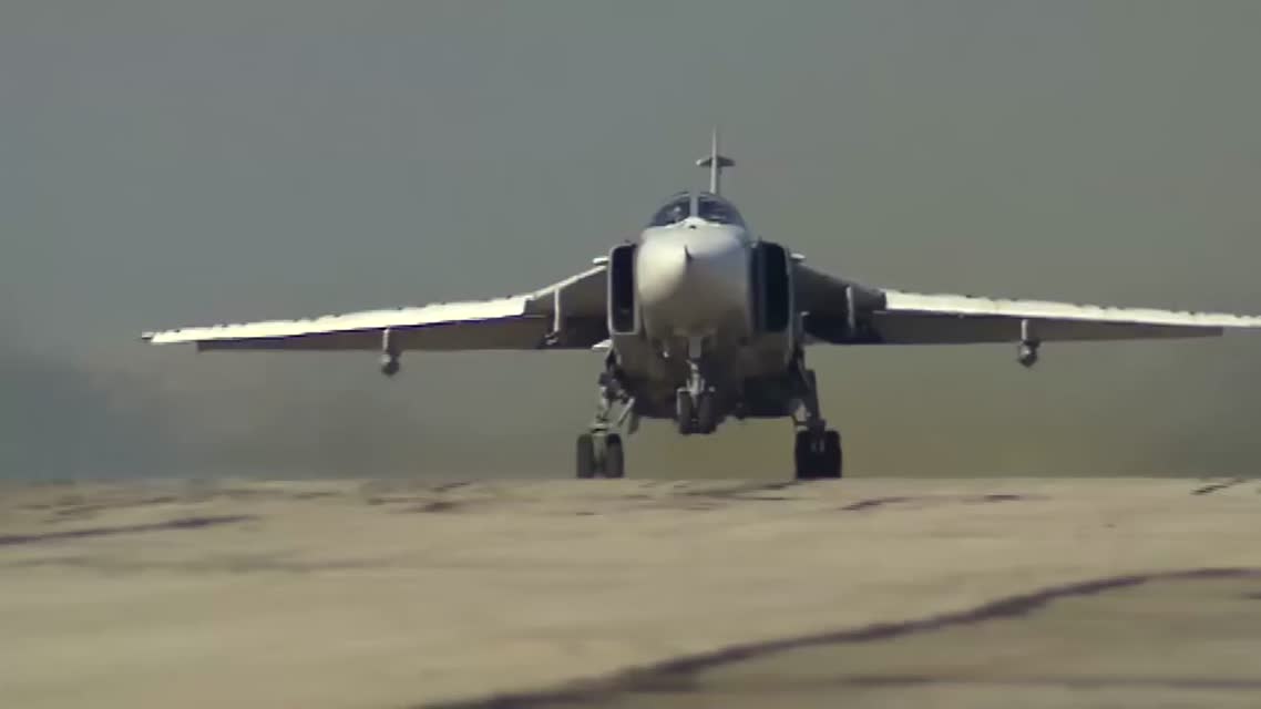 Боевой вылет бомбардировщика Су-24М