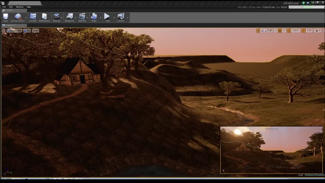 Creating a quick Unreal Engine 4 Valley Scene