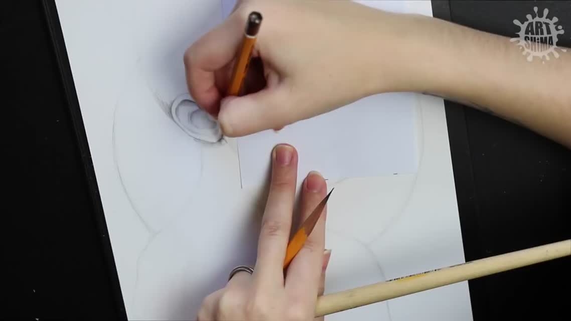 How to Draw a Girl Portrait Рисунок портрета девушки карандашом