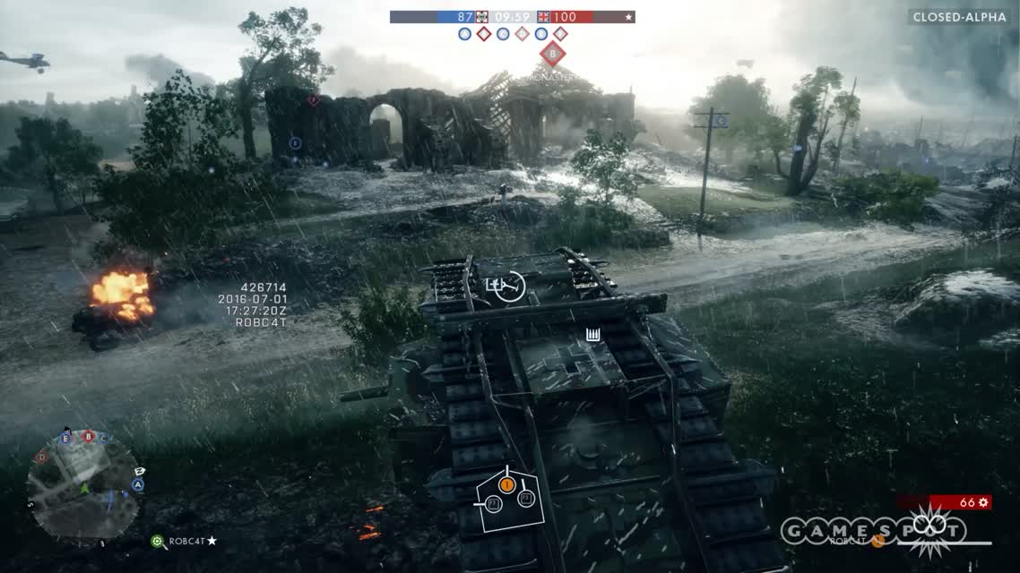 Tank Combat - Battlefield 1 Gameplay