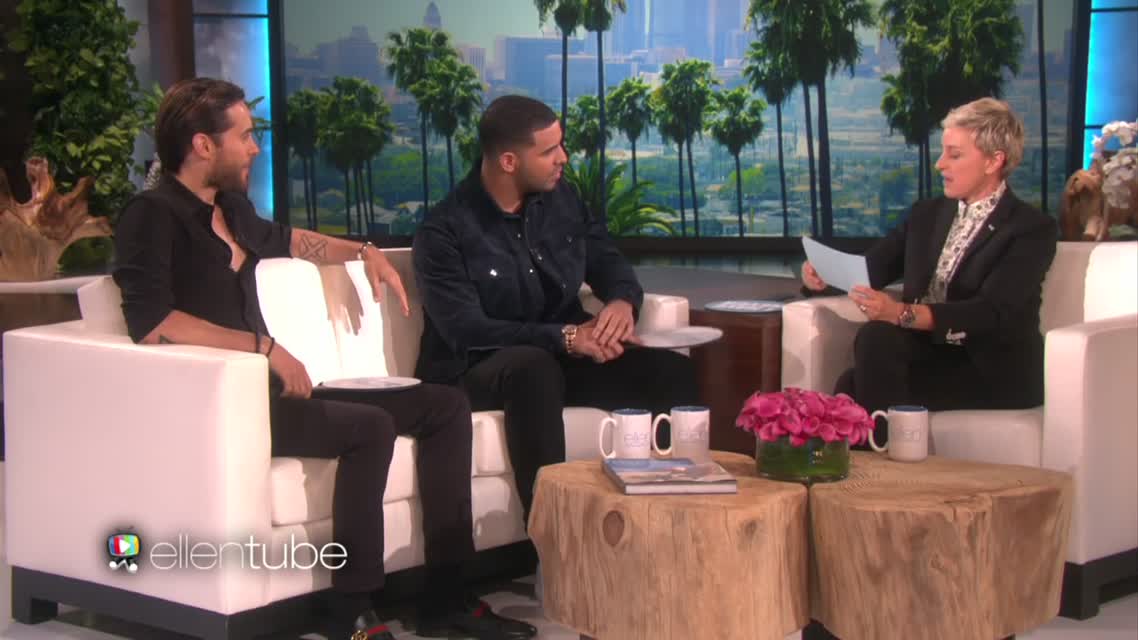 Drake и Jared Leto на шоу Ellen